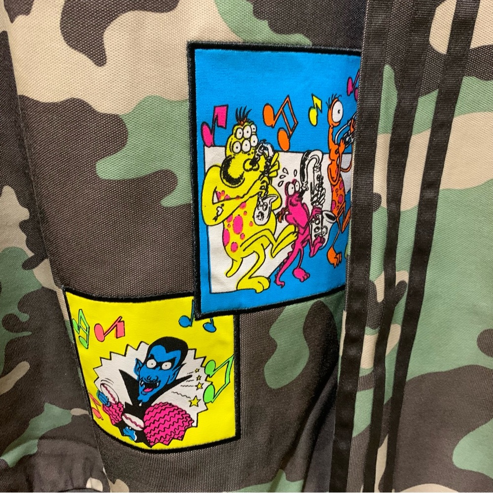 adidas originals x JEREMY SCOTT Camouflage Sports Jacket Multi-Color Extra Large - Picture 7 of 14